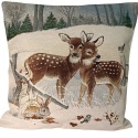 Poszewka gobelinowa sarenki 45x45