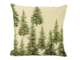 Poszewka gobelinowa świerki 45x45