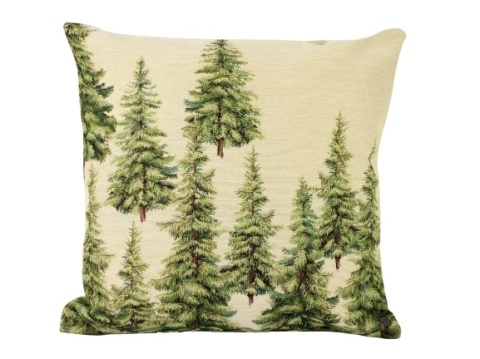Poszewka gobelinowa świerki 45x45