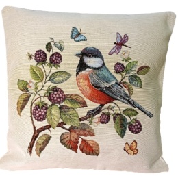 Poszewka gobelinowa ptaszek 45x45